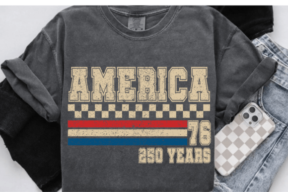 America 1776 4th of July SVG Graphics for T-Shirt Designs
