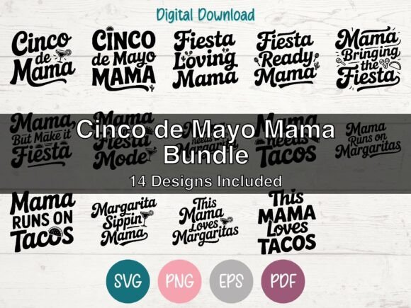 Cinco De Mayo Mama Graphics & T-Shirt Designs