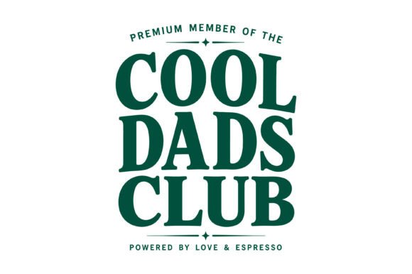 Cool Dads Club Typography SVG: Graphics & T-Shirt Designs