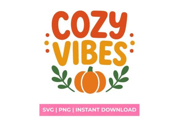 Cozy Vibes Retro Autumn Pumpkin Graphics for T-Shirt Designs