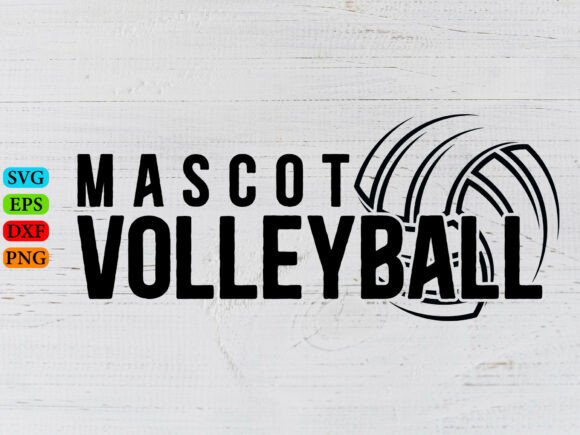 Custom Volleyball Mascot SVG: Graphics & T-Shirt Designs
