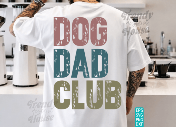 Dog Dad Club PNG Graphics for T-Shirt Designs