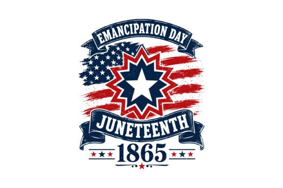 Juneteenth 1865 Freedom Badge SVG: T-Shirt Design Graphics