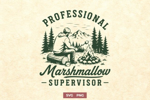 Professional Marshmallow Supervisor SVG: Graphics for T-Shirt Designs