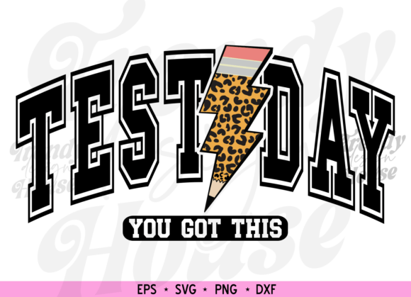 Retro Test Day SVG & Teacher Shirt PNG Graphics