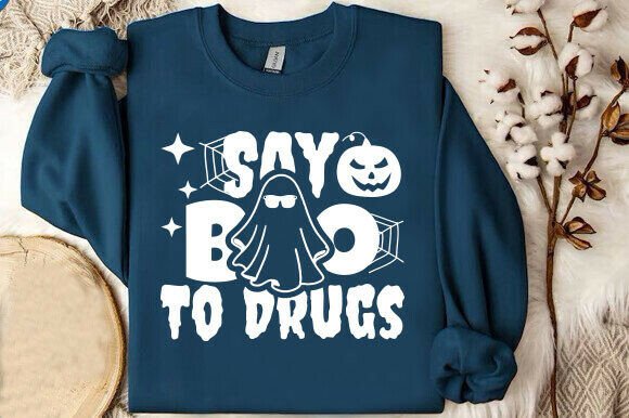 Say Boo to Drugs PNG: Bold Graphics for T-Shirt Designs