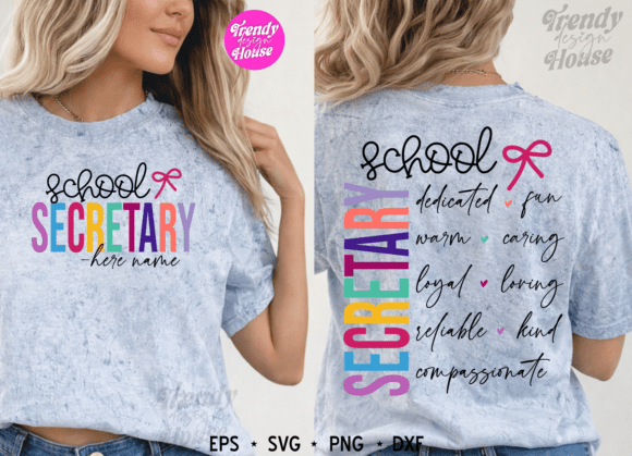 School Secretary SVG PNG: Teacher Graphics & T-Shirt Designs