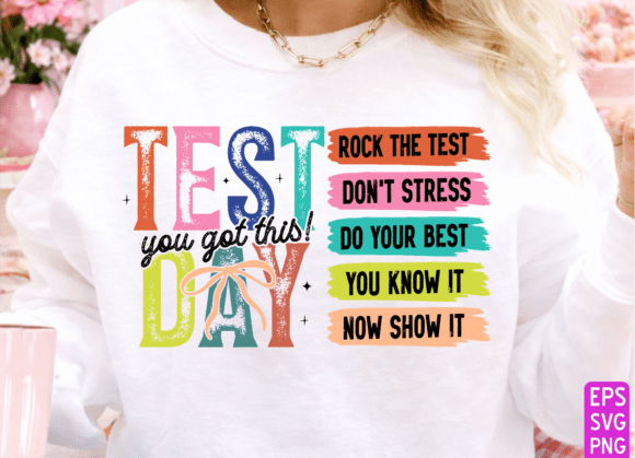 Test Day Teacher SVG Graphics for T-Shirt Designs