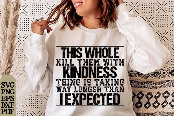 This Whole Killing Them with Kindness Embroidery Review