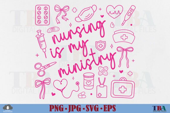 Trendy Nurse SVG: Cricut Graphics & T-Shirt Designs